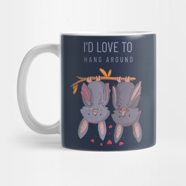 I'd love to hang around Cute Bats Couple by CLPDesignLab